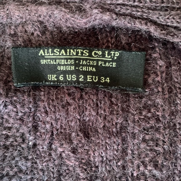 All Saints Galaxy Flex Cardigan size 2 - Picture 4 of 6